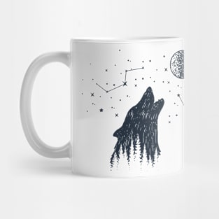 Howling at the moon Mug